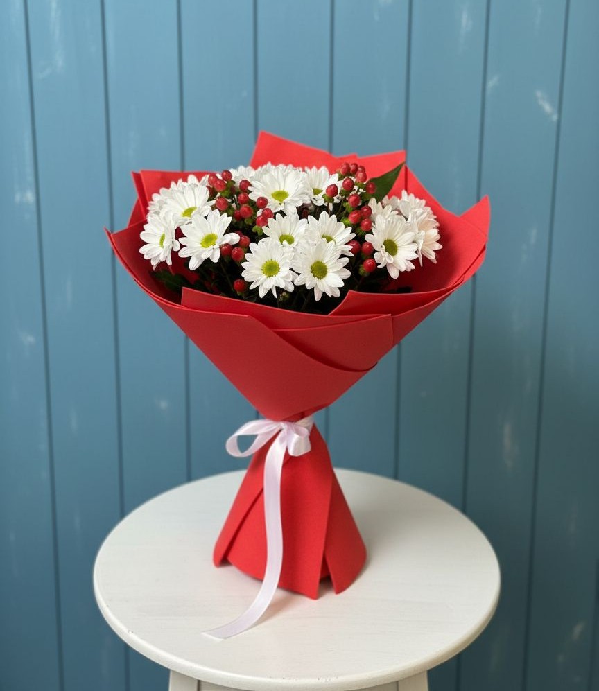 Букет цветов из: Хризантемы в Сузуне