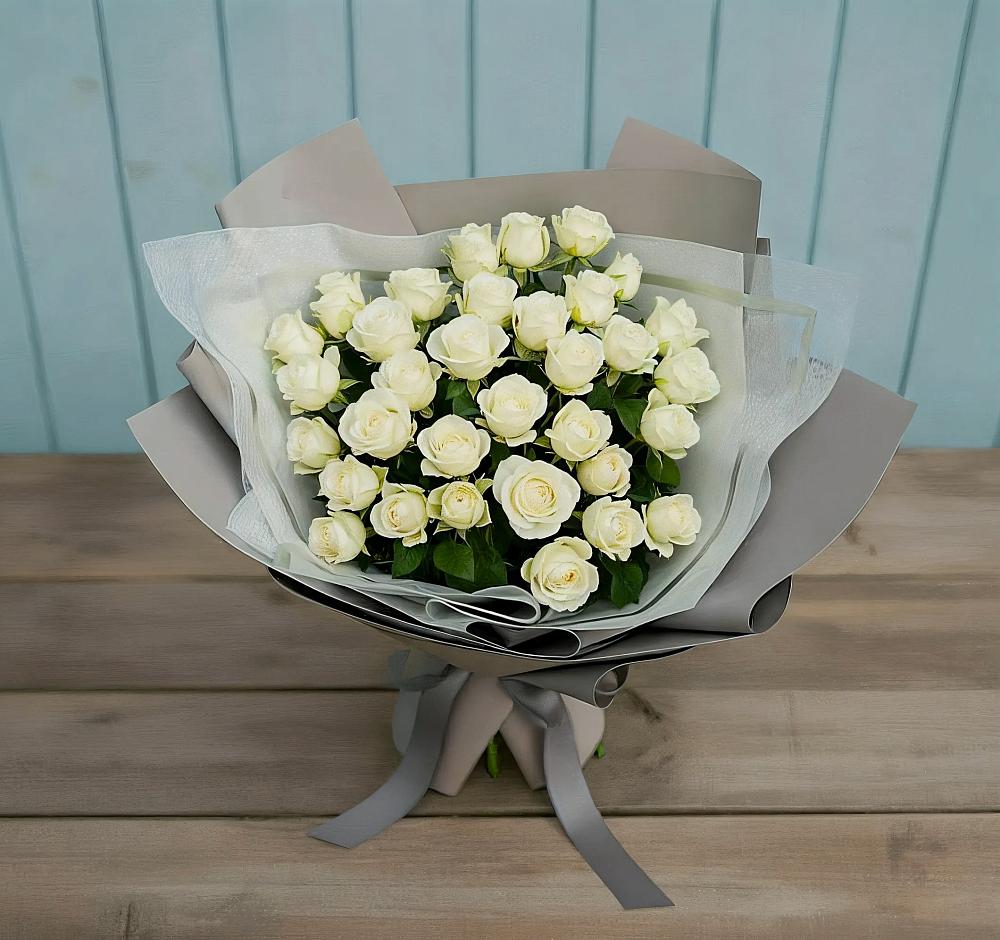 Букет Белоснежная нежность в Сузуне