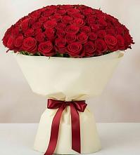 Букет 101 Красная роза Милано в Сузуне
