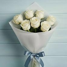 Букет 7 Белых роз Эдлесс Лав #REPLACE_PRED# Сузуне