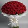 Букет 101 Красная роза Блэк Мэджик в Сузуне
