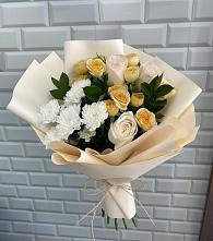Букет цветов из:  Розы и Хризантемы #REPLACE_PRED# Сузуне