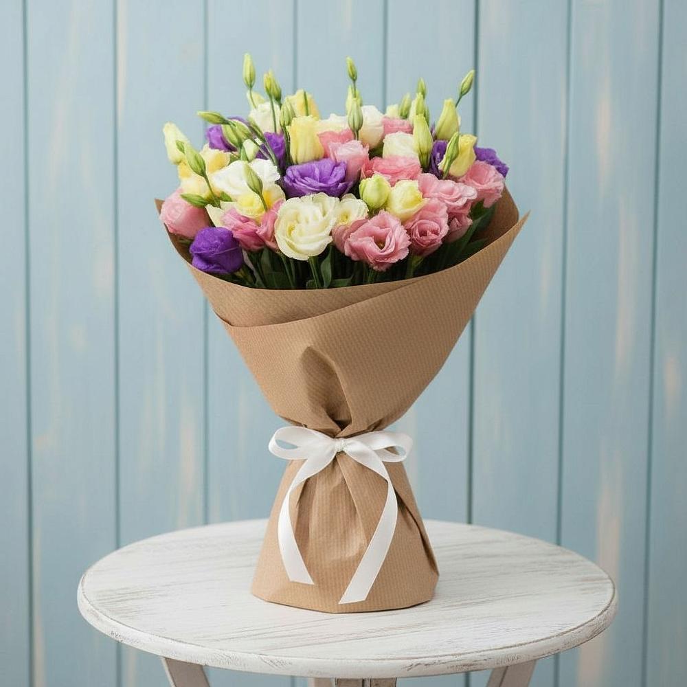 Букет цветов из: Лизиантусы в Сузуне