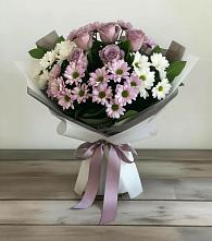 Букет цветов из:  Хризантемы и Розы в Сузуне