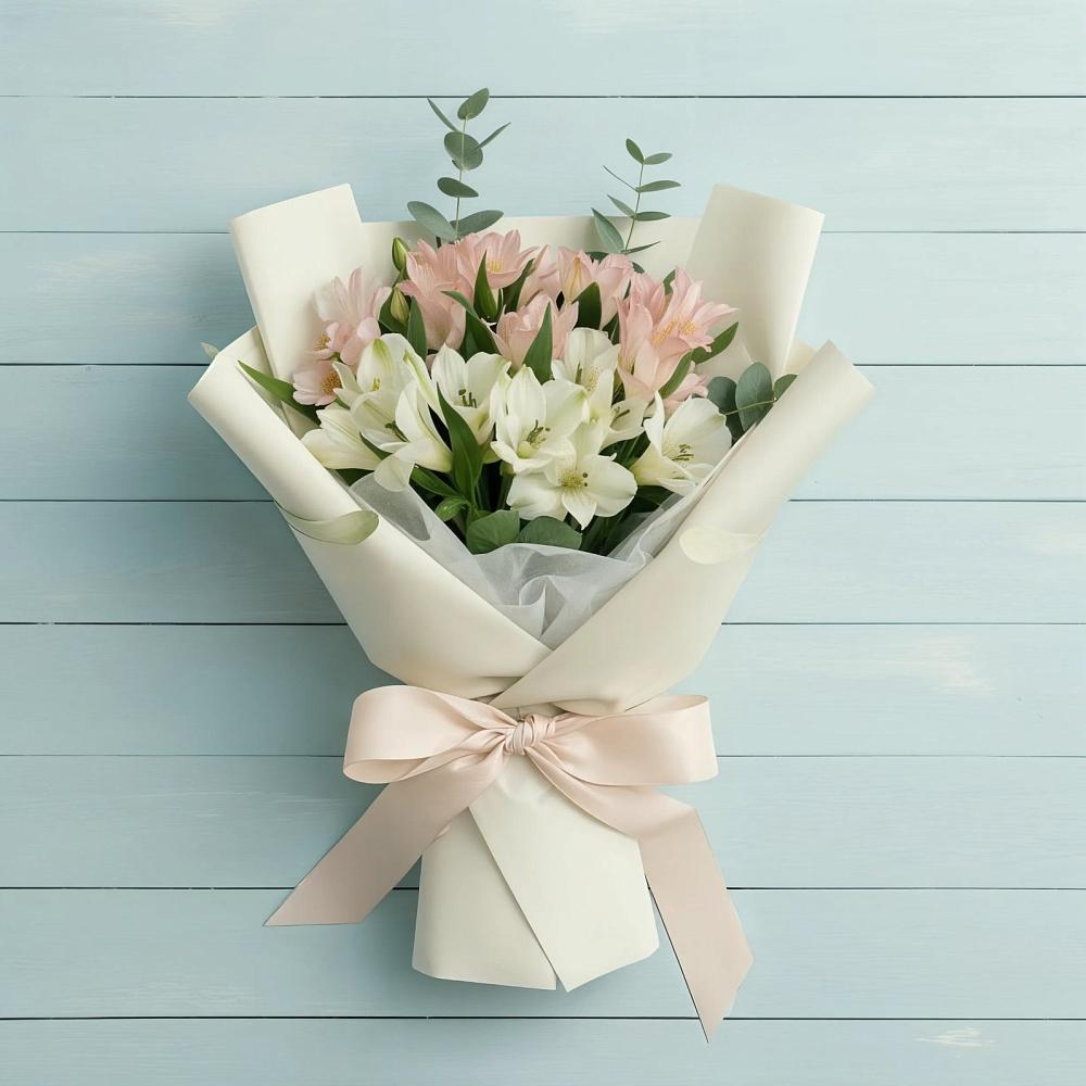 Букет цветов из: Альстромерии в Сузуне