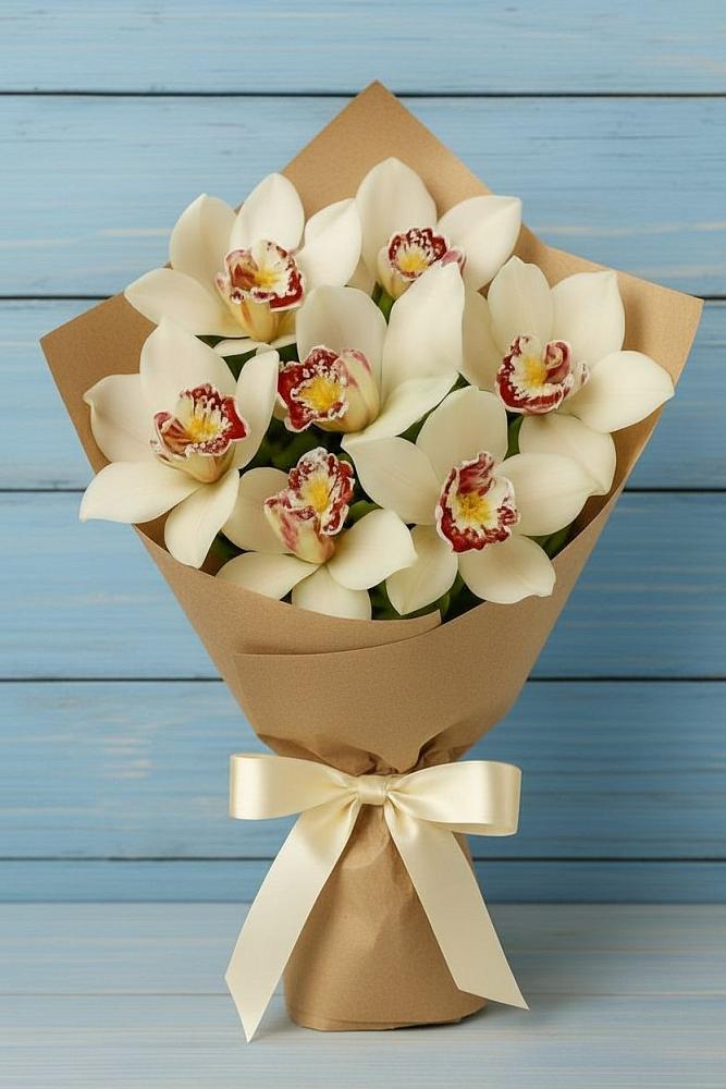 Букет цветов из: Орхидеи и Розы в Сузуне