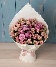 Букет цветов из:  Розы #REPLACE_PRED# Сузуне